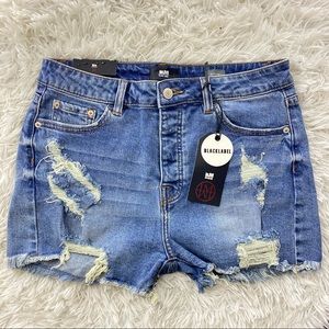 Distressed Denim Shorts